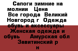 Сапоги зимние на молнии › Цена ­ 5 900 - Все города, Великий Новгород г. Одежда, обувь и аксессуары » Женская одежда и обувь   . Амурская обл.,Завитинский р-н